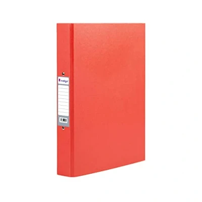 Image of Indigo A4 2 Ring Binder File Folder Red , Pack of 10