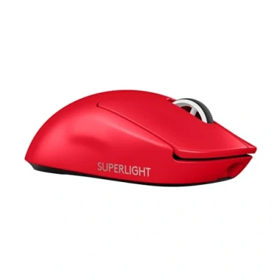 Image of Logitech g pro X SUPERLIGHT 2 SE wireless gaming mouse, 60 grade mouse with 5 programmable buttons, 44K DPI sensor, 888+ IPS, 1 kHz report rate, USB C charging for PC/Mac Red