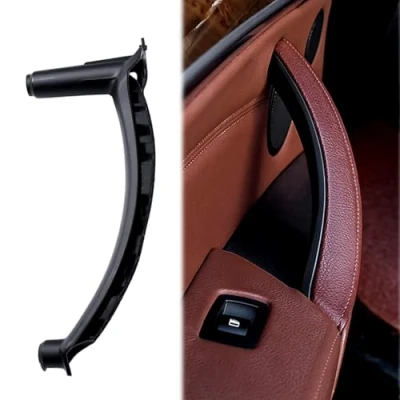 Image of TTCR II Door Pull Handle Compatible with BMW X5 E70 2008 2013,Compatible X6 E71/E72 2014,Left Front/Left Rear Interior Passenger Trim(Leather Cover NOT Included)