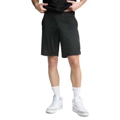 Image of Champion mens81622Long Mesh Short with Pockets Large Black