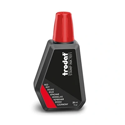 Image of Trodat Stamp Pad Ink 7011 Red For Pads 28 ml