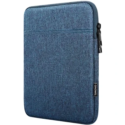 Image of TiMOVO 8 9 Inch Tablet Sleeve Case for All New iPad Mini 7 (A17 Pro, 2024), 6 (8.3 Inch, 2021), 5/4/3/2/1, Portable Protective Bag with Pockets Mini, Blue