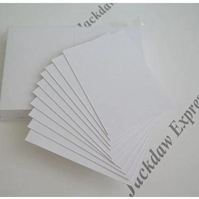 Image of 80 x Artist Trading/Business Mini White Watercolour Card Smooth (Textured) 300gsm 63 89mm AM536