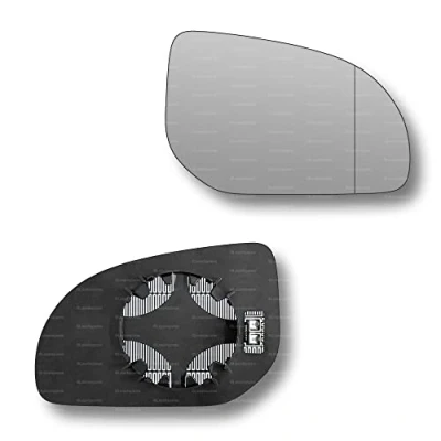 Image of Less4spares Replacement Wing Mirror Glass Right Compatible with Hyundai i20 2008 2012 CLIP ON Driver Off side Heated Blind Spot