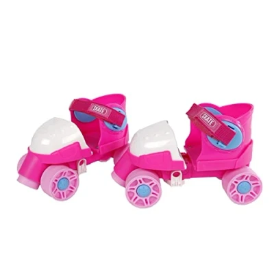 Image of Kids Globe 720522 Roller Skates Pink (Adjustable Size 24 30, Inline for Children, with Learning Aid),