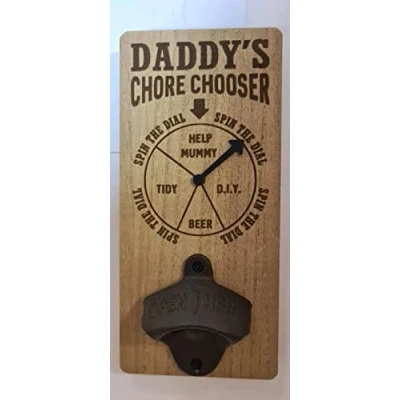 Image of H&amp;H Personalised Chore Chooser Bottle Opener Daddy