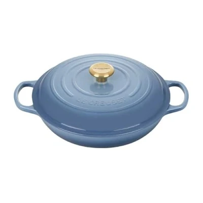 Image of Le Creuset Signature Chambray Cast Iron 30cm Shallow Casserole