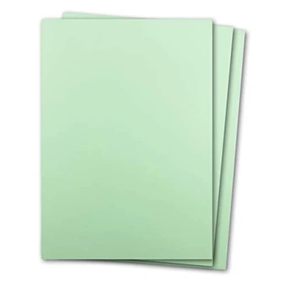 Image of Glüxx Agent 100 sheets of construction Cardboard DIN A4 Mint Green Light 240 g/m² Thick craft 21.0 x 29.7 cm for crafting photo album menu card Printable DIY be creative