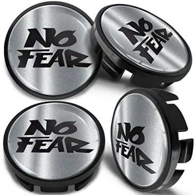 Image of SkinoEu 4 x 65mm Wheel Centre Alloy Hub Center Caps Compatible with VW 3B7 601 171 / 6U7 Hubcaps Silver Black CVZ