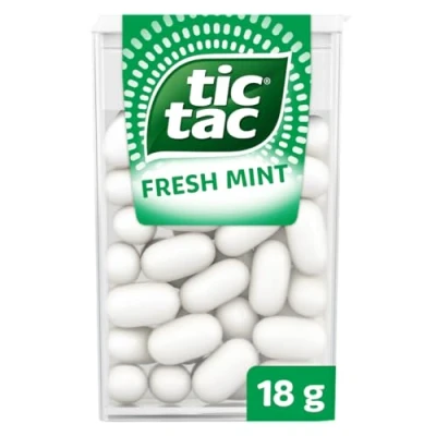 Image of Tic Tac Classic Fresh Mints Sweets, Travel Essentials, Party Bag Fillers, On the Go Refreshment, Bulk Box of 24 x 18g Packs