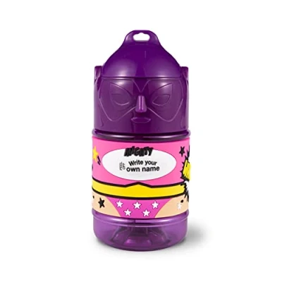 Image of Personalised Super Drinks Bottle (Blank Female Purple)