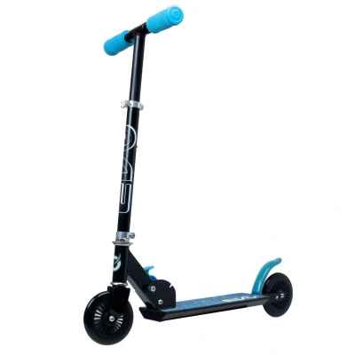 Image of EVO Inline Childrens Scooter Kids Push With Adjustable Handle Height Easy Foldable Kids&#039; For Boys And Girls Kick Ages 5 12 (Pink)