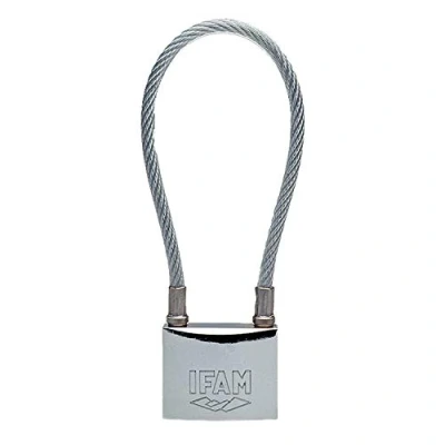 Image of Ifam Security. U. 85051 SEG Long Bow Lock with Cable in. INOX