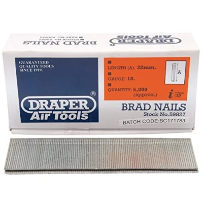 Image of Draper Brad Nails, 32mm (Pack of 5000)