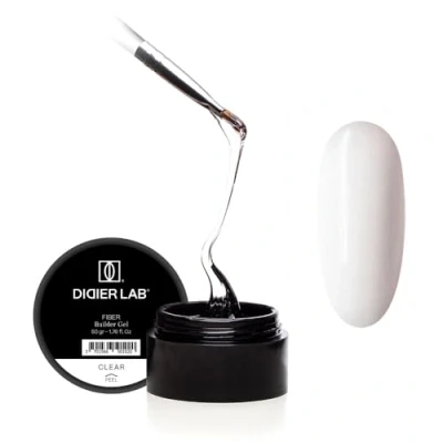 Image of Didier Lab Fiber Builder Gel Clear Self Leveling HEMA Free for Nails Ultra Strong LED UV Fiberglass Nail Repair Refills and Extensions 50g