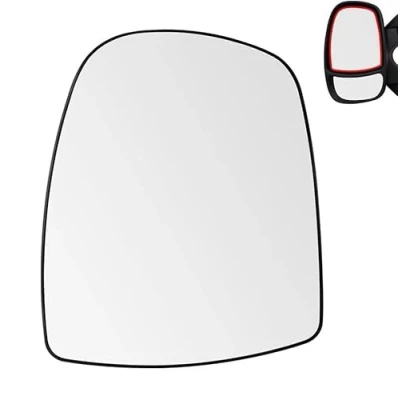 Image of Wing Mirror Glass for Vivaro 2001 2002 2003 2004 2005 2006 2007 2008 2009 2010 2011 2012 2013 2014 Left Hand Side Heated