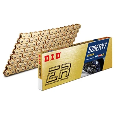Image of DID (520ERV7120ZB) Gold 120 Link High Performance ERV7 Series X Ring Chain with Connecting