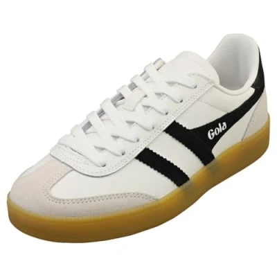 Image of Gola Viper Womens Casual Trainers in White Black 8 UK