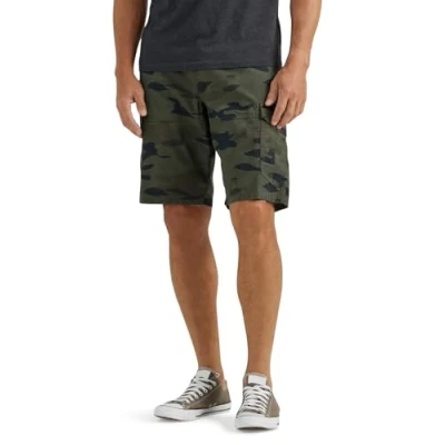 Image of Lee Men&#039;s Extreme Motion Swope Cargo Short, Green Granite Camo, 34