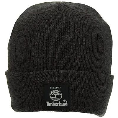 Image of Timberland Men&#039;s Short Watch Cap, Charcoal Heather (New), One Size