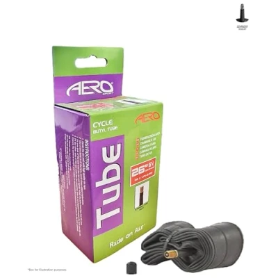 Image of Aero Sport E Bike/Bike Butyl Rubber Inner Tube to fit 26&quot; x 1.75 2.125 with Schrader Valve