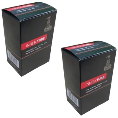 Image of Raleigh 26&quot; x 1.90 2.125 Bike Inner Tubes with 50mm Long Presta Valve (Pack of 2)