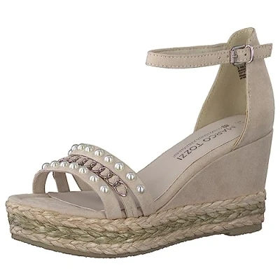Image of Marco Tozzi Women&#039;s 2 88303 20 Wedge Sandal, Powder Pink, 5 UK