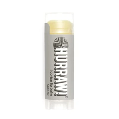 Image of Hurraw! Licorice Lip Balm: Organic, Certified Vegan, Cruelty and Gluten Free. Non GMO, 100% Natural Ingredients. Bee, Shea, Soy Palm Made in USA