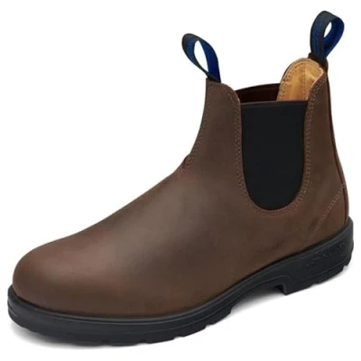 Image of Blundstone Unisex Boots 1477 Casual Pull On Chelsea Ankle Leather Synthetic UK 8