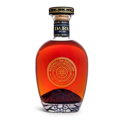 Image of Rosemullion Dark rum 70cl (ABV 40%) Premium Craft Smooth Warm Aged sipping Fermented, Distilled Oak &amp; Bottled Cornwall