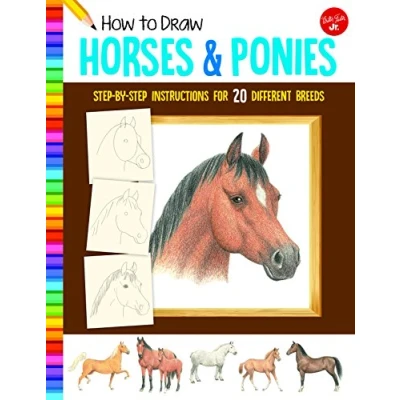 Image of How to Draw Horses &amp; Ponies: step by instructions for 20 different breeds (Learn Draw)