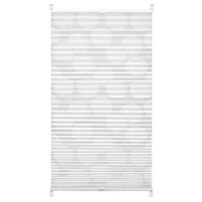 Image of GARDINIA Pleated Blood for Clamping, Opaque folding blind, All assembly parts included, EASYFIX Blind Maja with 2 operating rails, White, 90 x 130 cm (WxH)
