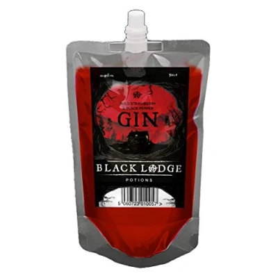 Image of Black Lodge Potions Wild Strawberry &amp; Pepper Gin (500ml Pouch)