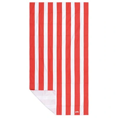 Image of Yello Microfibre Towel for Kids and Adults, Quick Drying Beach Towel, Red
