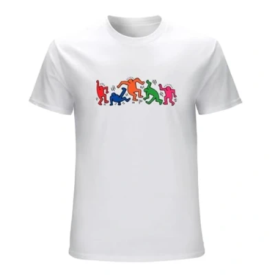 Image of NEXT DAWN Funny Kei%Th Har%Ing T Shirt Short Sleeve White 3XL