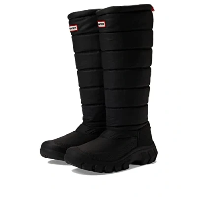 Image of Hunter Original Womens Intrepid TALL Winter boots, Women&#039;s, Size: 8, Black Synthetics/textile
