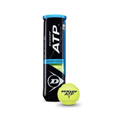Image of New 2020 DUNLOP ATP CHAMPIONSHIP TENNIS BALLS Tube of 4 Clubs/Groups Multipacks (1 Tube)