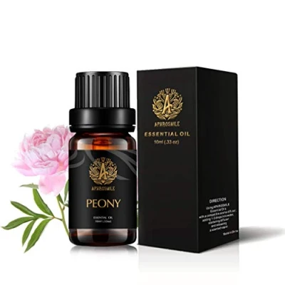 Image of Aromatherapy Peony Essential Oil for Diffuser, Scented Humidifier, Massage, Therapeutic Grade Home, 0.33oz 10ml Candle Making