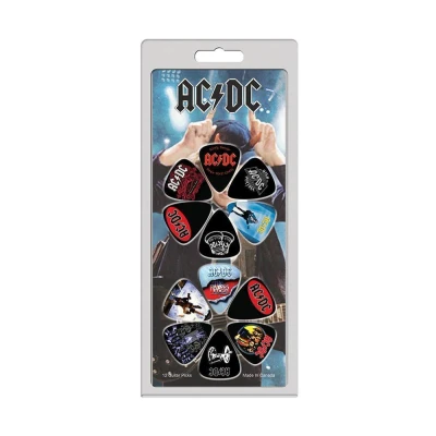 Image of Perri&#039;s Leathers LP12 ACDC 1 Medium Celluloid Plastic, 12 Pieces per Package Guitar Picks