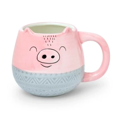 Image of Mousehouse Gifts Adorable Fun, Unique Animal Tastic Mugs for Women/Men/Kids (Pig)