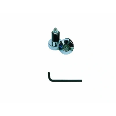 Image of Oxford OF870 &#039;BarEnds&#039; Chrome Anodized Motorcycle Handlebar Bar End for 7/8&quot; Bars