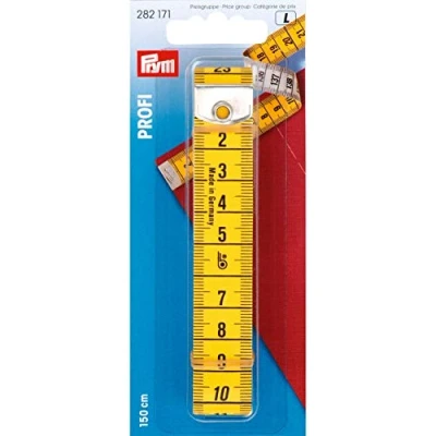 Image of Prym 150 cm/ cm Tape Measure Profi, Yellow