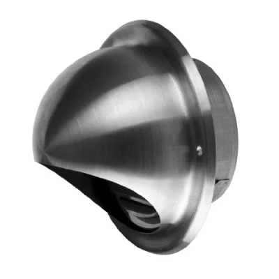 Image of Bull Nose 125mm / 5&quot; Stainless Steel Extract Supply Valve Air Vent Grille