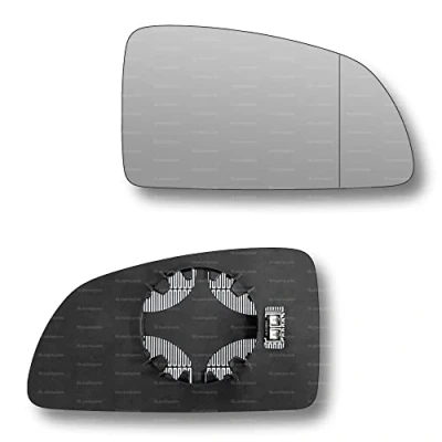 Image of Less4spares Replacement Wing Mirror Glass Right Compatible with Vauxhall Meriva 2002 2010 CLIP ON Driver Off side Heated Blind Spot