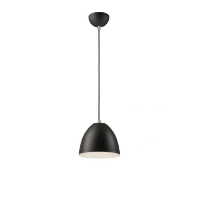 Image of Livia Dome Pendant Ceiling Lights Graphite, 1x E27