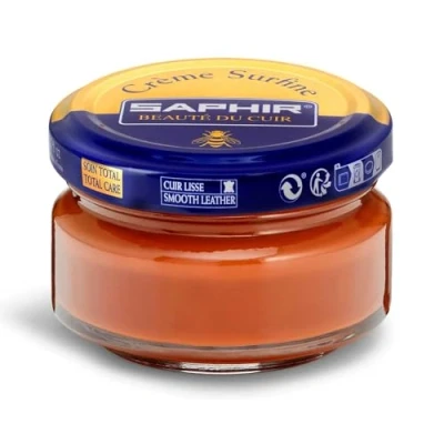Image of Saphir Cream Surfine Shoe Polish (30) BRONZED BROWN
