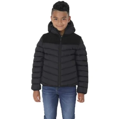 Image of Brave Soul Kids Boys GRANTBORG Padded Puffer Hooded Jacket
