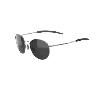 Image of bollé RADIANT Silver Matte Volt+ Gun Polarized, Sunglasses, Small, Unisex Adult