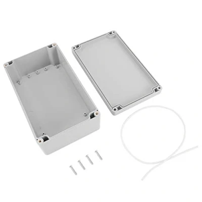 Image of IP65 Waterproof Junction Box, 200 * 120 75mm Dustproof ABS Plastic External Box Universal Electrical Project Enclosure Case for Outdoor Usage with Accessories