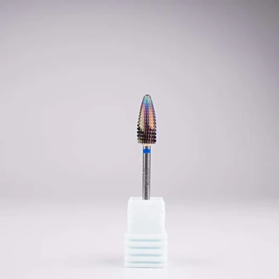 Image of New* Apex® Professional Tungsten Carbide Electric Nail Drill Bit 3/32 inch, 2.35mm Shank for Gels, Acrylics, Art, Manicure, Pedicure, Salon Nails (Typhoon Rainbow) (Medium)
